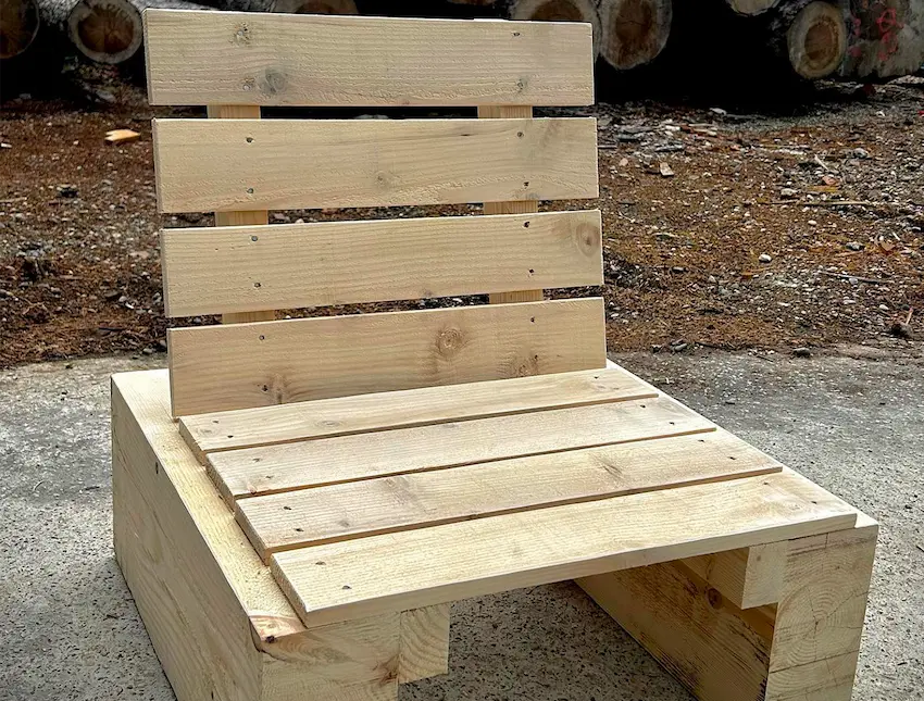 fauteuil exterieur bois