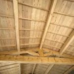 Charpente traditionnelle aspect vieilli