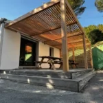 Pergola en douglas contre-collé